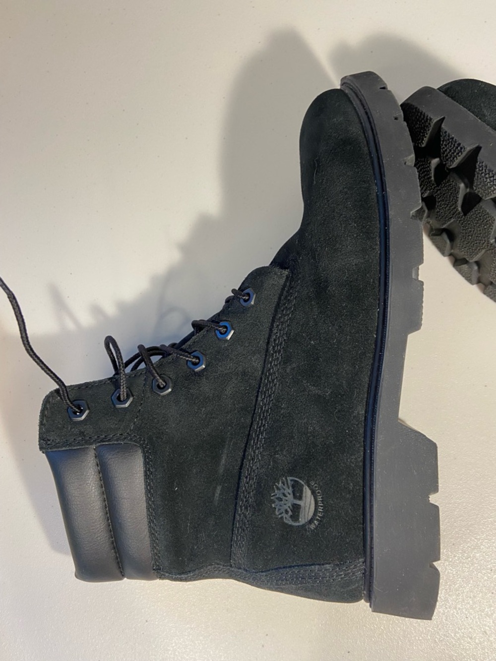 Timberland Women’s Black Suede Linden Woods Waterproof BootsSZ 10 - Picture 8 of 11